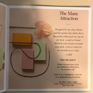 Rachel Zoe box of style suede & baguette jewelry